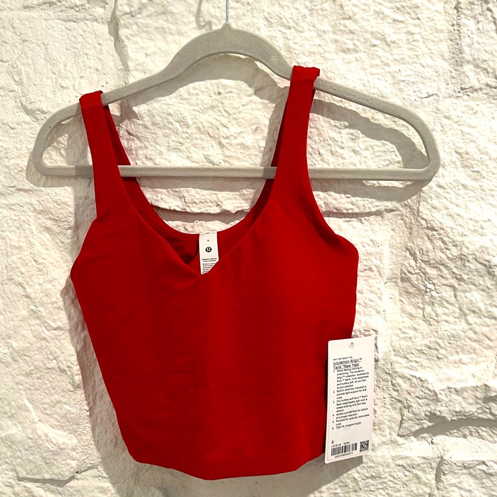 Lululemon Athletic Red Tank Top. Brand New with Tags.